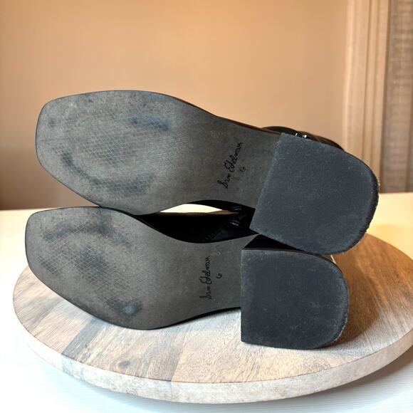 Sam Edelman Wells Ankle Booties Women's Black Leather Block Heel US Size 6 M - Picture 10 of 13